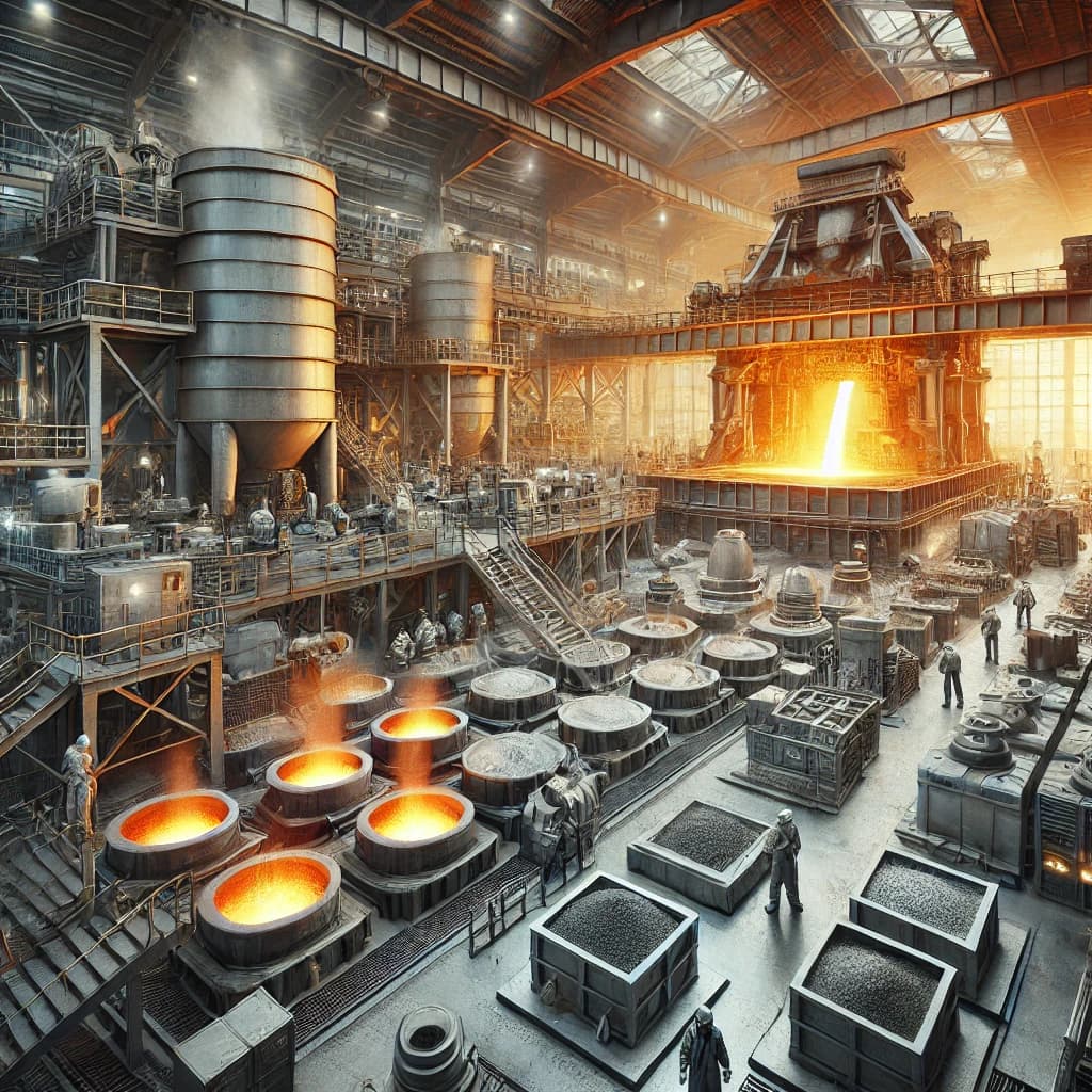 Steel and alloy casting processes